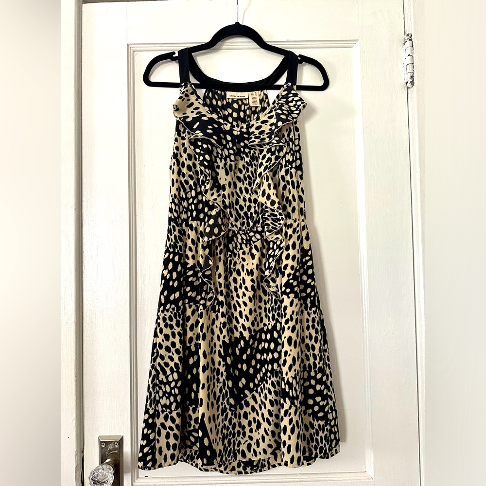 DKNY JEANS dress with tiered ruffles size S